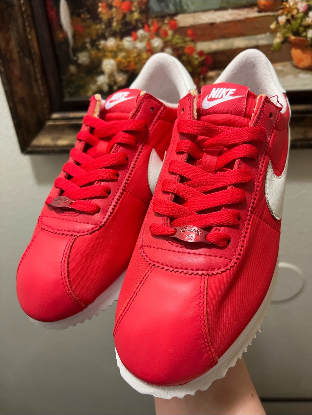 Nike Cortez Basic Nylon Red sneakers rare - Picture 10 of 16